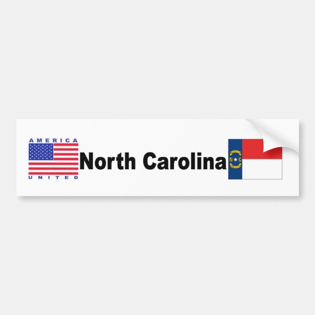 North Carolina Autoaufkleber (Vorne)