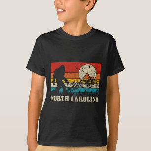 North Carolina Bigfoot Vintage Berge Wandern Ca T-Shirt