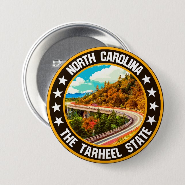 North Carolina Button (Vorne & Hinten)