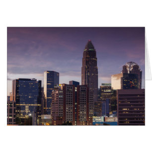 North Carolina, Charlotte, erhöhte Ansicht