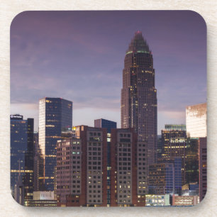 North Carolina, Charlotte, erhöhte Ansicht Getränkeuntersetzer