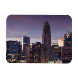 North Carolina, Charlotte, erhöhte Sicht Magnet