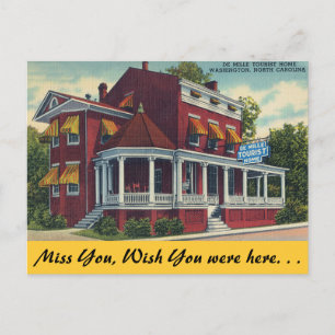 North Carolina, De Mille Tourist Zuhause, Washingt Postkarte
