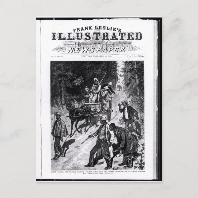 North Carolina, die politische Kampagne Postkarte (Vorderseite)