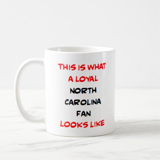 north carolina fan, loyal kaffeetasse (Links)
