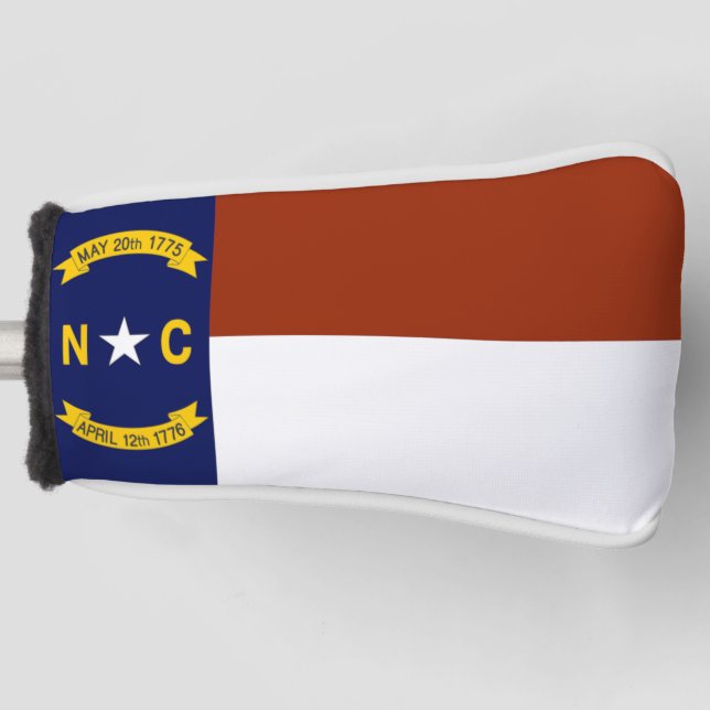 North Carolina Flag Golf Head Cover Headcover (Vorderseite)