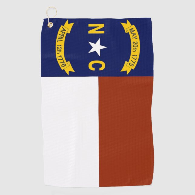 North Carolina Flag Golf Tower Golfhandtuch (Vorderseite)