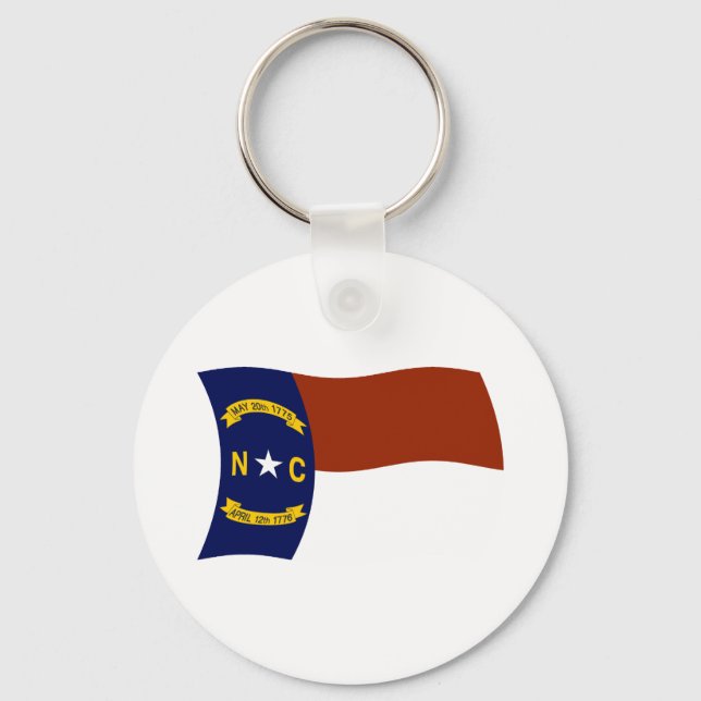 North Carolina Flag Schlüsselanhänger (Vorderseite)