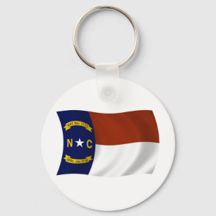 North Carolina Flag Schlüsselanhänger