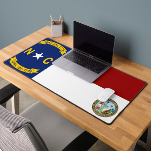North Carolina-Flagge-Siegel Schreibtischunterlage