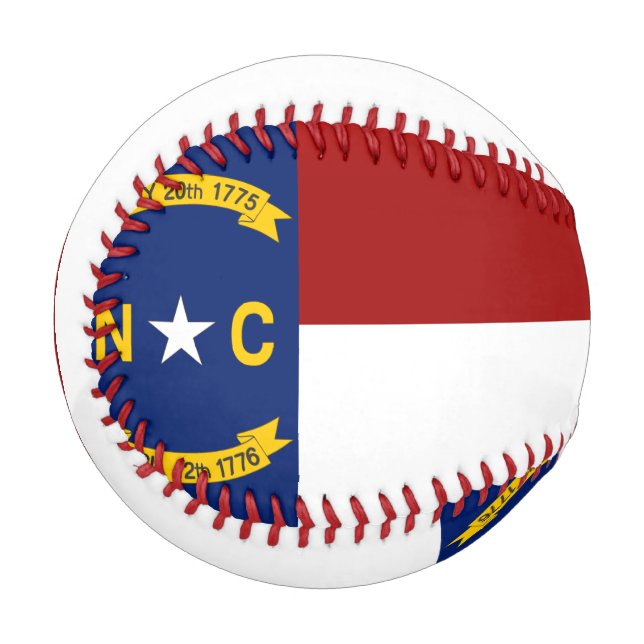 North Carolina-Flaggen-Baseball Baseball (Vorderseite Links)