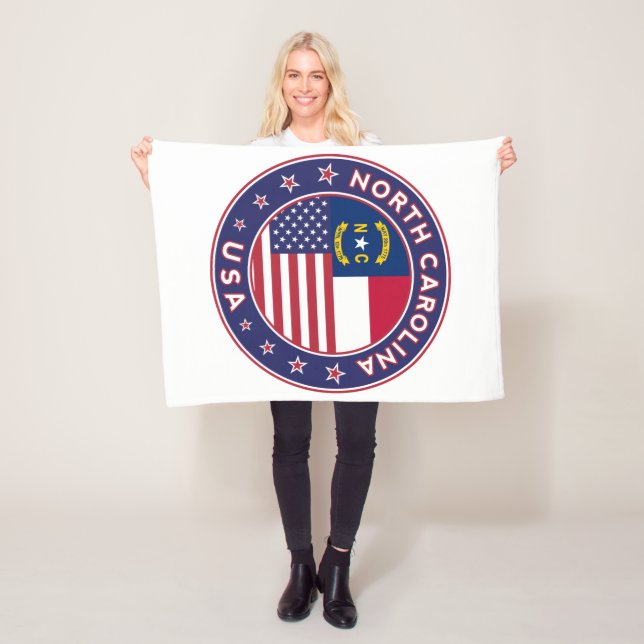 North Carolina Fleecedecke (Beispiel)