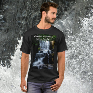 North Carolina Gebirge Gejagte Wasserfälle T-Shirt