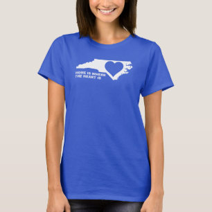 North Carolina Heimweg-von-Staat-T-Shirt Tees