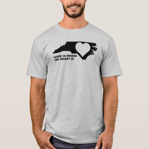 North Carolina Heimweg-von-Staat-T-Shirt Tees