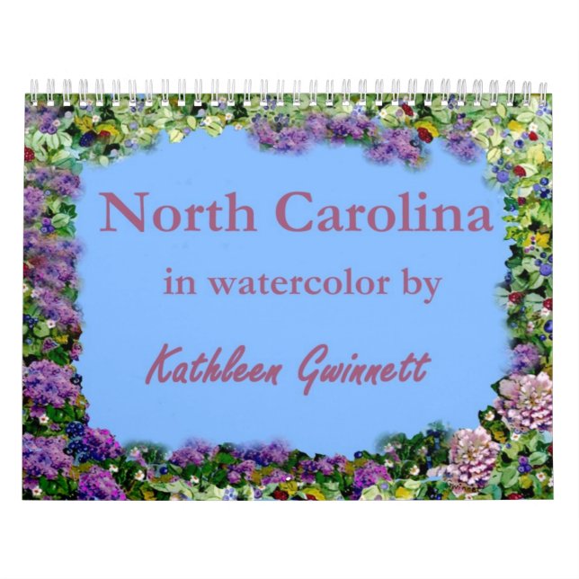 North Carolina im Aquarell-Kalender Kalender (Titelbild)