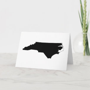 North Carolina in Schwarz und Weiß Karte