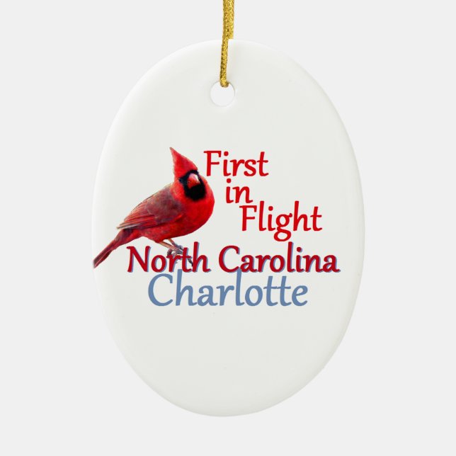 NORTH CAROLINA KERAMIKORNAMENT (Vorne)
