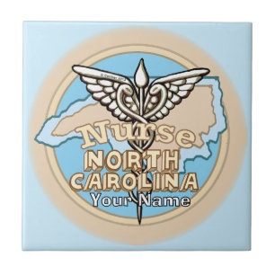North Carolina Krankenschwester Caduceus Keramikfl Fliese