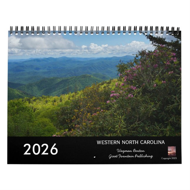 North Carolina Landschaften 2026 Kalender (Titelbild)
