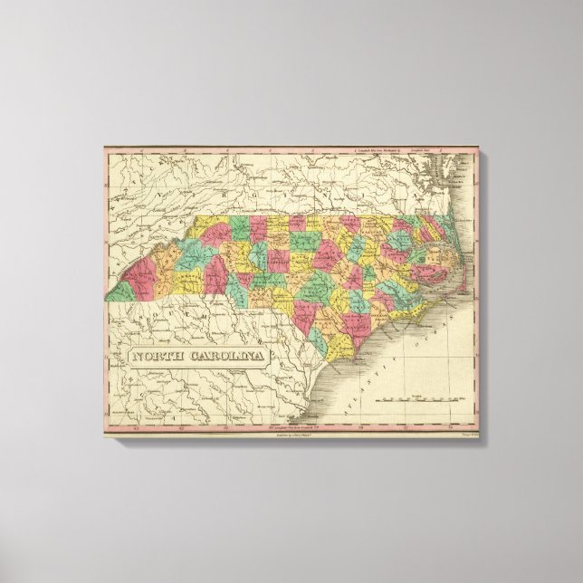 North Carolina Leinwanddruck (Vorderseite)
