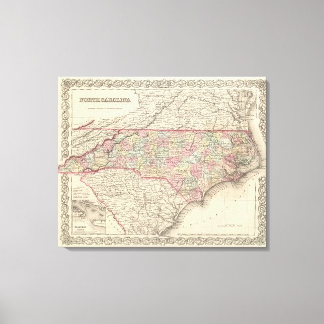 North Carolina Leinwanddruck (Vorderseite)
