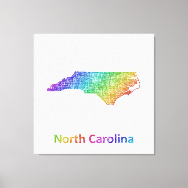North Carolina Leinwanddruck (Vorderseite)