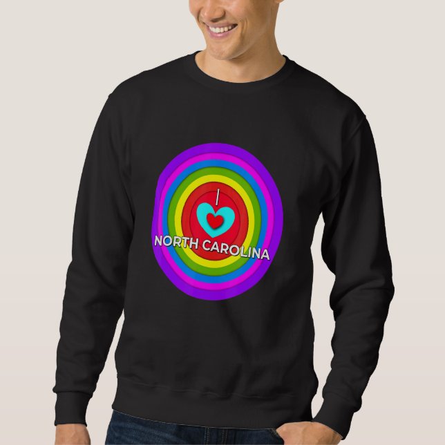 North Carolina Liebe Pride Sweatshirt (Vorderseite)