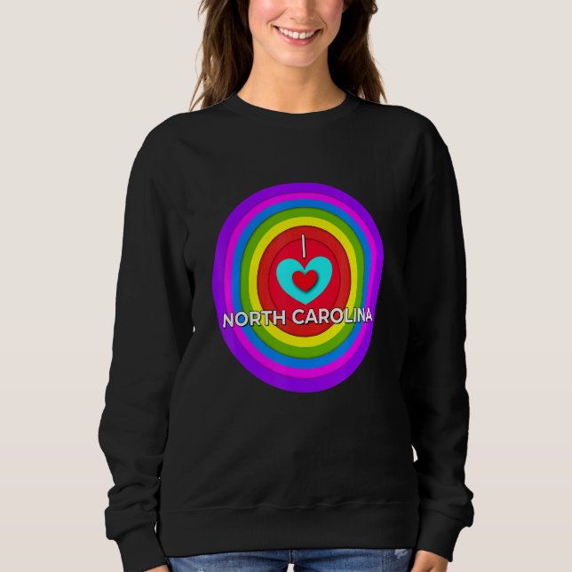 North Carolina Liebe Pride Sweatshirt (Vorderseite)