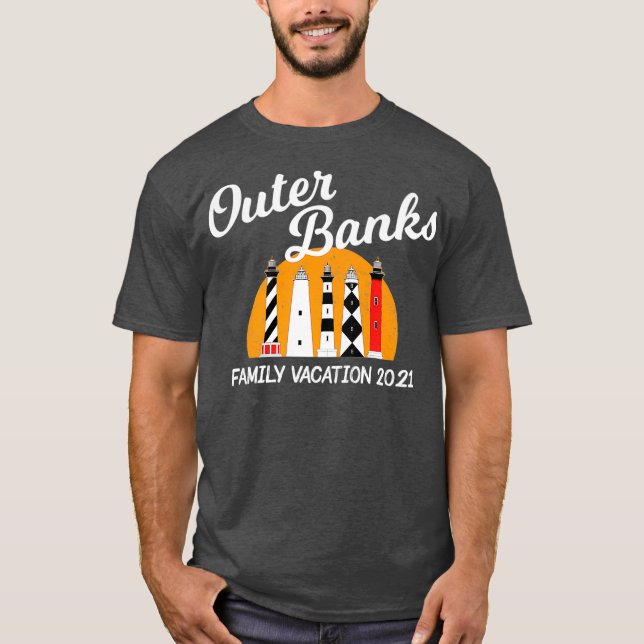North Carolina Lighthouse Außenbanken T-Shirt (Vorderseite)