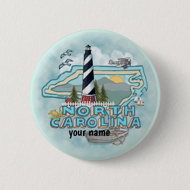 North Carolina Lighthouse Button (Vorderseite)