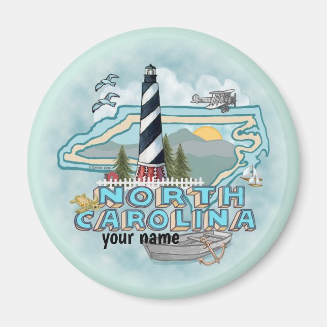 North Carolina Lighthouse Magnet (Vorne)