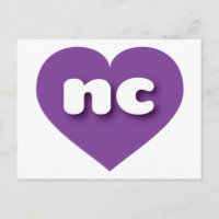 North Carolina lila Herz - I Liebe