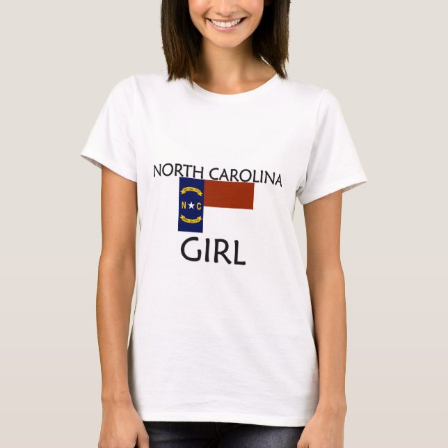 NORTH CAROLINA-MÄDCHEN T-Shirt (Vorderseite)