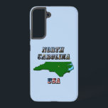 North Carolina Map Kontur, Foto und US Flag Text Samsung Galaxy Hülle<br><div class="desc">North Carolina Map Kontur, Foto & US Flag Text Produkt. Das sieht bei jedem Produkt gut aus und macht einen wunderbaren Reisegepäck. ⭐ PERSONALISIEREN Sie diese Vorlage mit Ihren Bildern. ⭐ EDIT weiter, um weitere Änderungen vorzunehmen. ⭐ ÜBERTRAGEN dieses Design auf jedes Produkt. Besuchen Sie alle meine Geschäfte auf bit.ly/SandyspiderStores...</div>