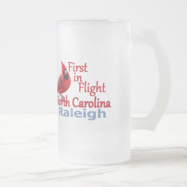 NORTH CAROLINA MATTGLAS BIERGLAS (Rechts)