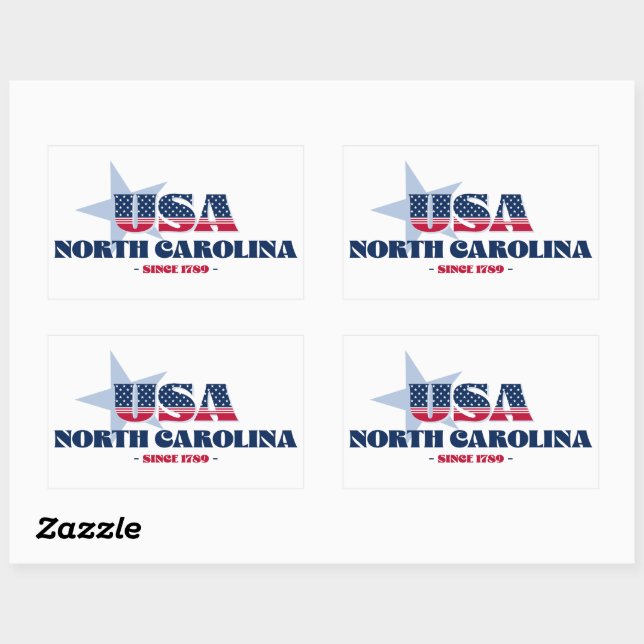 North Carolina Mein Zuhause Staat Sticker (Blatt)