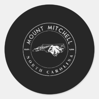 North Carolina Mountain State Form Bergwandern Mt Runder Aufkleber