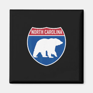 North Carolina Nc Bärenüberquerung Interstate High Magnet