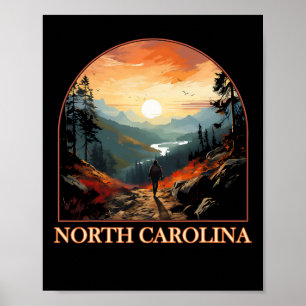 North Carolina Nc Wandern Berg Staatsstolz  Poster
