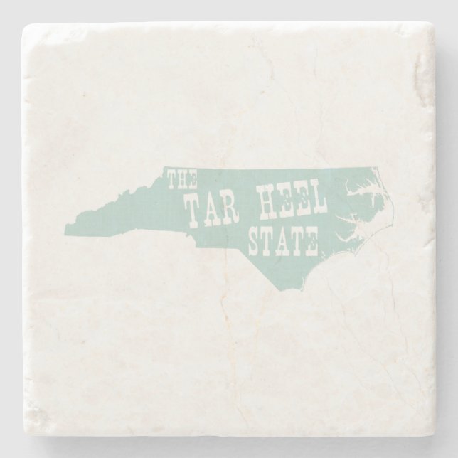 North Carolina Nickname Tar Heel Staat Steinuntersetzer (Vorderseite)