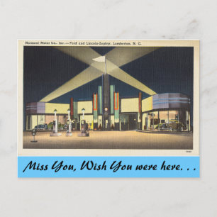 North Carolina, Norment Motors, Lumberton Postkarte