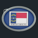 North Carolina Ovale Gürtelschnalle<br><div class="desc">North Carolina</div>