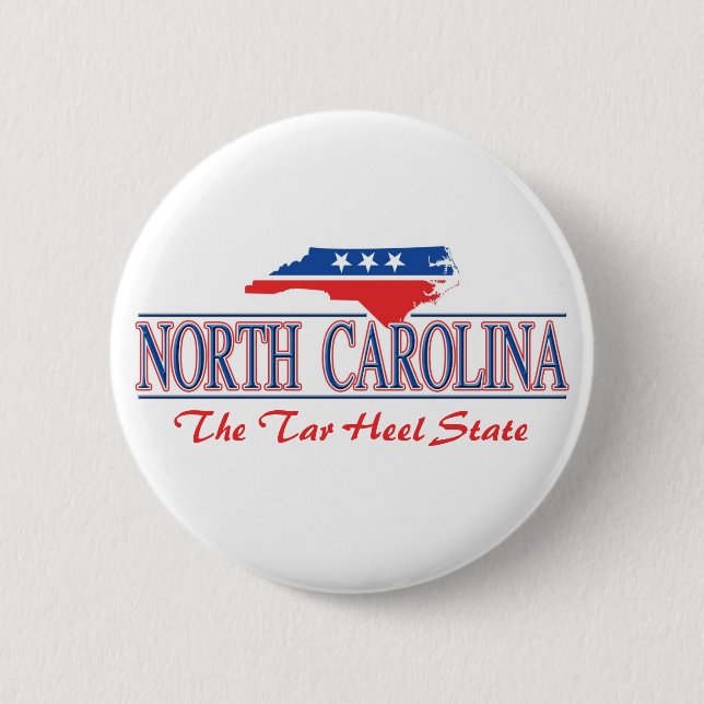 North Carolina-patriotische Knöpfe Button (Vorderseite)