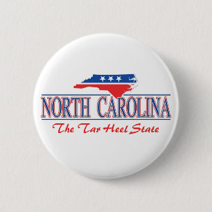 North Carolina-patriotische Knöpfe Button