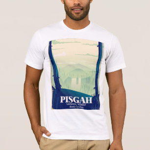 North Carolina Pisgah Nationalpark Reiseplakat T-Shirt