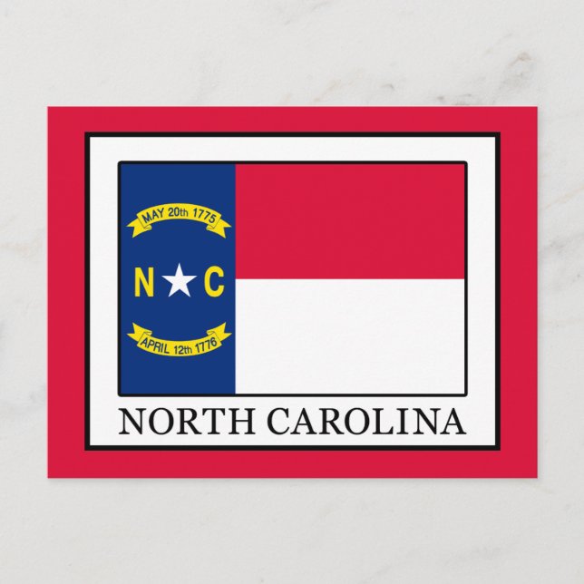 North Carolina Postkarte (Vorderseite)