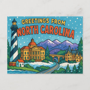 NORTH CAROLINA Postkarte