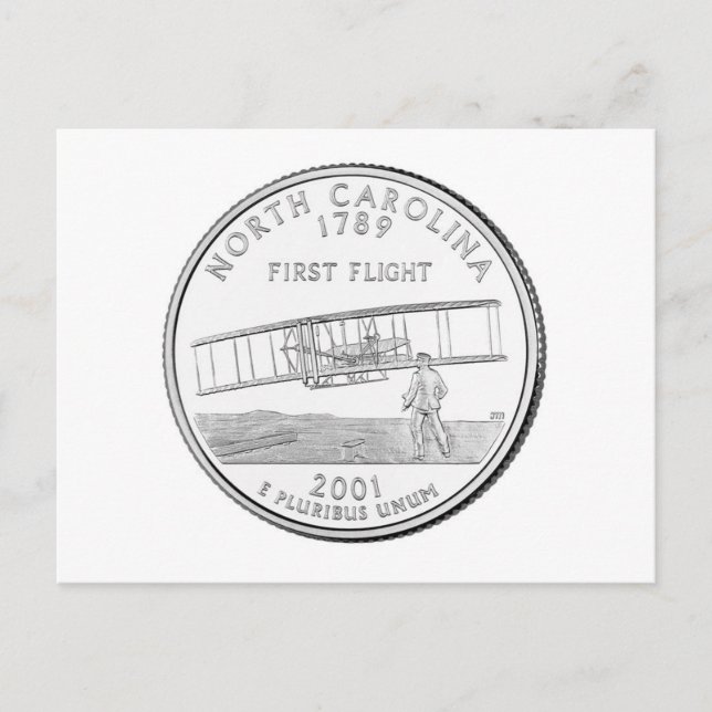North Carolina Postkarte (Vorderseite)