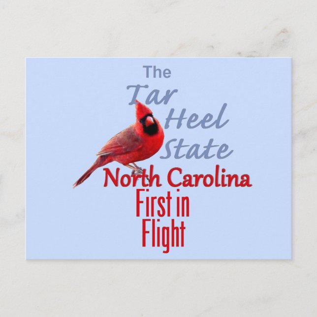 NORTH CAROLINA POSTKARTE (Vorderseite)